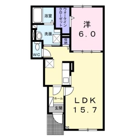 メゾン五稜郭2号館の物件間取画像